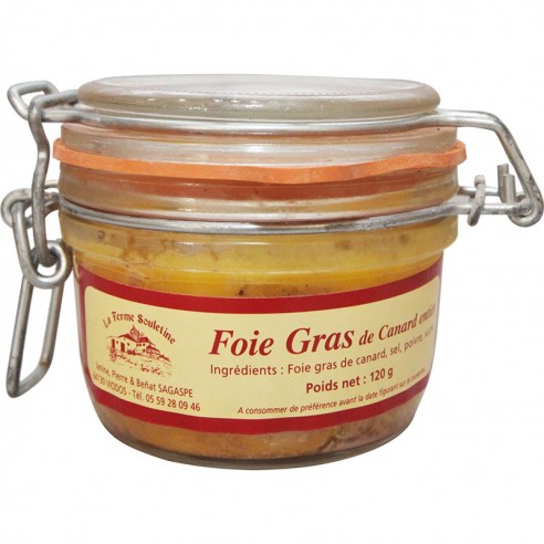 Foie gras de canard entier bocal 120g Foie gras de canard entier bocal 120g