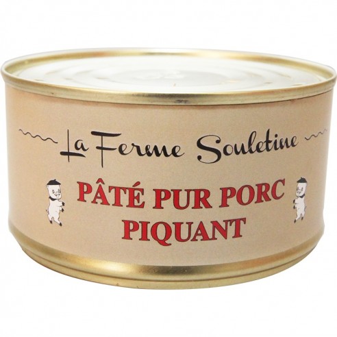 Pâté de foie pur porc piquant 200g Pâté de foie pur porc piquant 200g